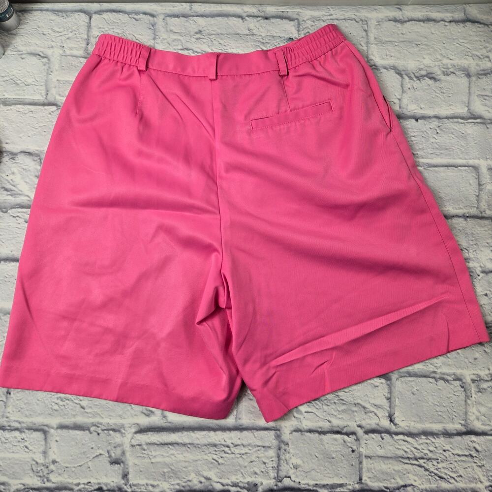 Disney Golf Collection Pink Super High Rise Shorts Resort Preppy size 10 - Picture 2 of 14